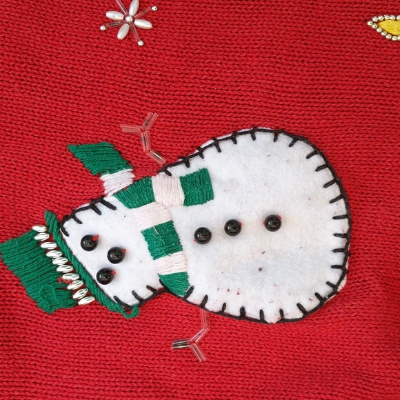 Vintage 80s Ugly Christmas Sweater - Picture 2 of 5